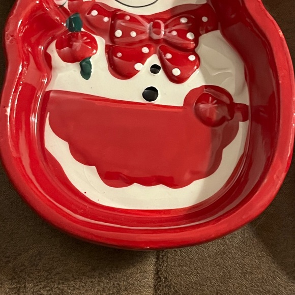 Glittering Goodies Ceramic Ramekins Red Snowmen 2 Pack Christmas Holiday - Picture 11 of 15